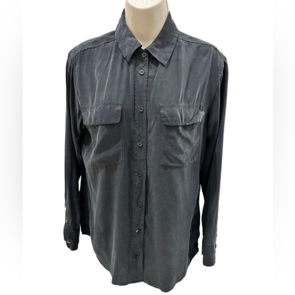 COPY - Equipment SIGNATURE SILK SHIRT button down long sleeve shirt